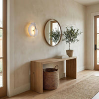 Alabaster Wall Light Gold and White Dimmable Integrated LED Triac Warm Dimming Bedroom Wall Sconce 2