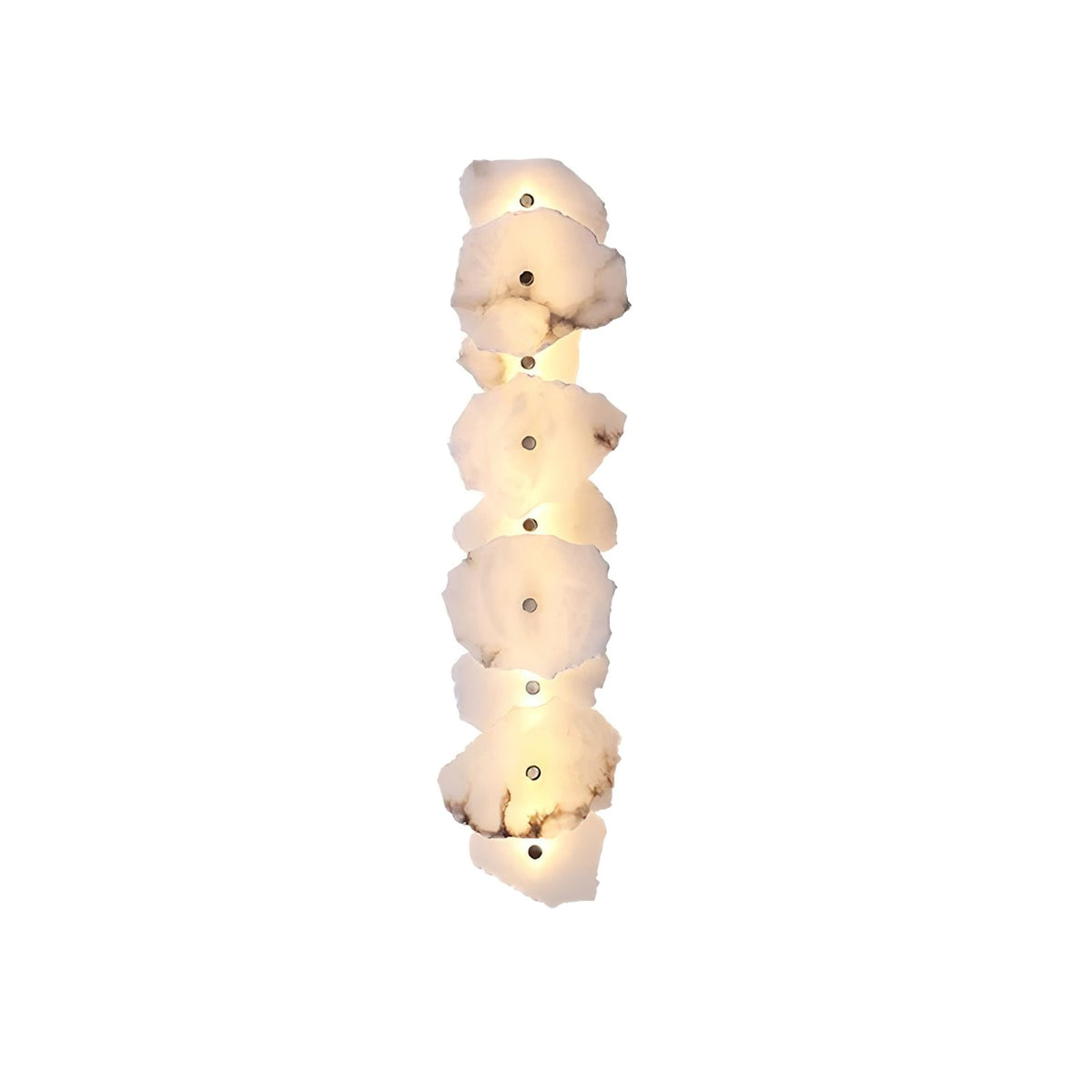 Alabaster Wall Light Gold and White Dimmable Integrated LED Triac Warm Dimming Bedroom Wall Sconce 9