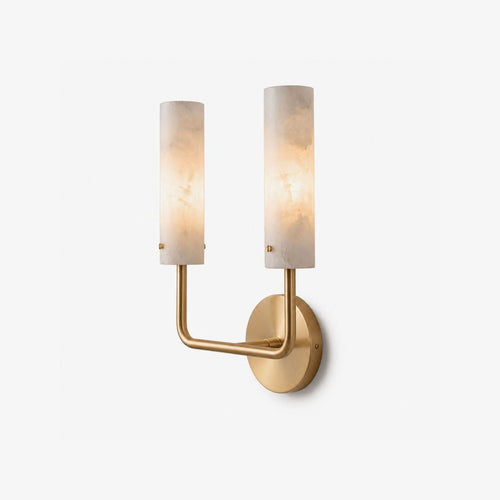 Alabaster Wall Light White Shade Brass Black and Nickel E27 Bedroom Hallway Living Room Sconce 1
