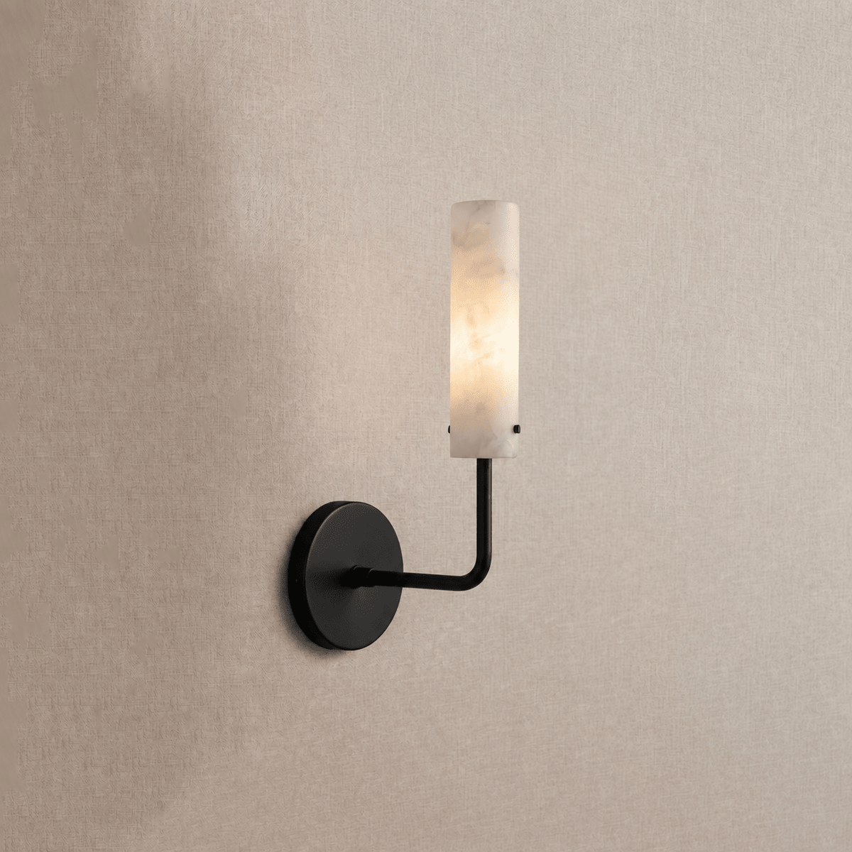 Alabaster Wall Light White Shade Brass Black and Nickel E27 Bedroom Hallway Living Room Sconce 10