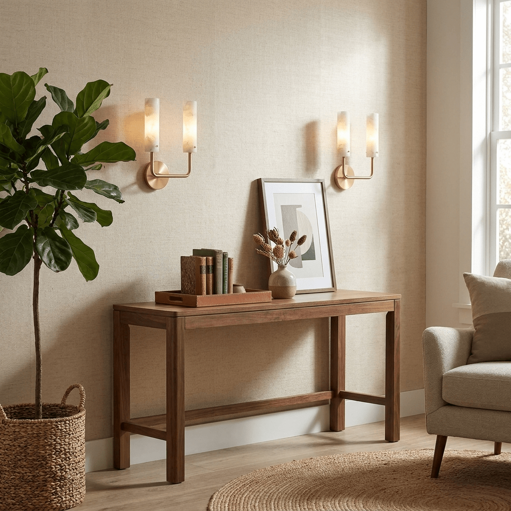 Alabaster Wall Light White Shade Brass Black and Nickel E27 Bedroom Hallway Living Room Sconce 2