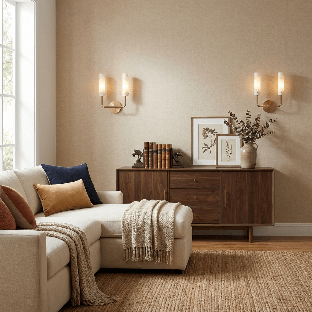 Alabaster Wall Light White Shade Brass Black and Nickel E27 Bedroom Hallway Living Room Sconce 5