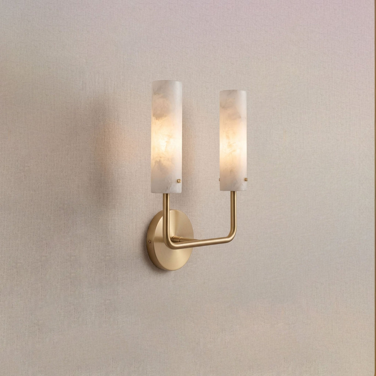 Alabaster Wall Light White Shade Brass Black and Nickel E27 Bedroom Hallway Living Room Sconce 6