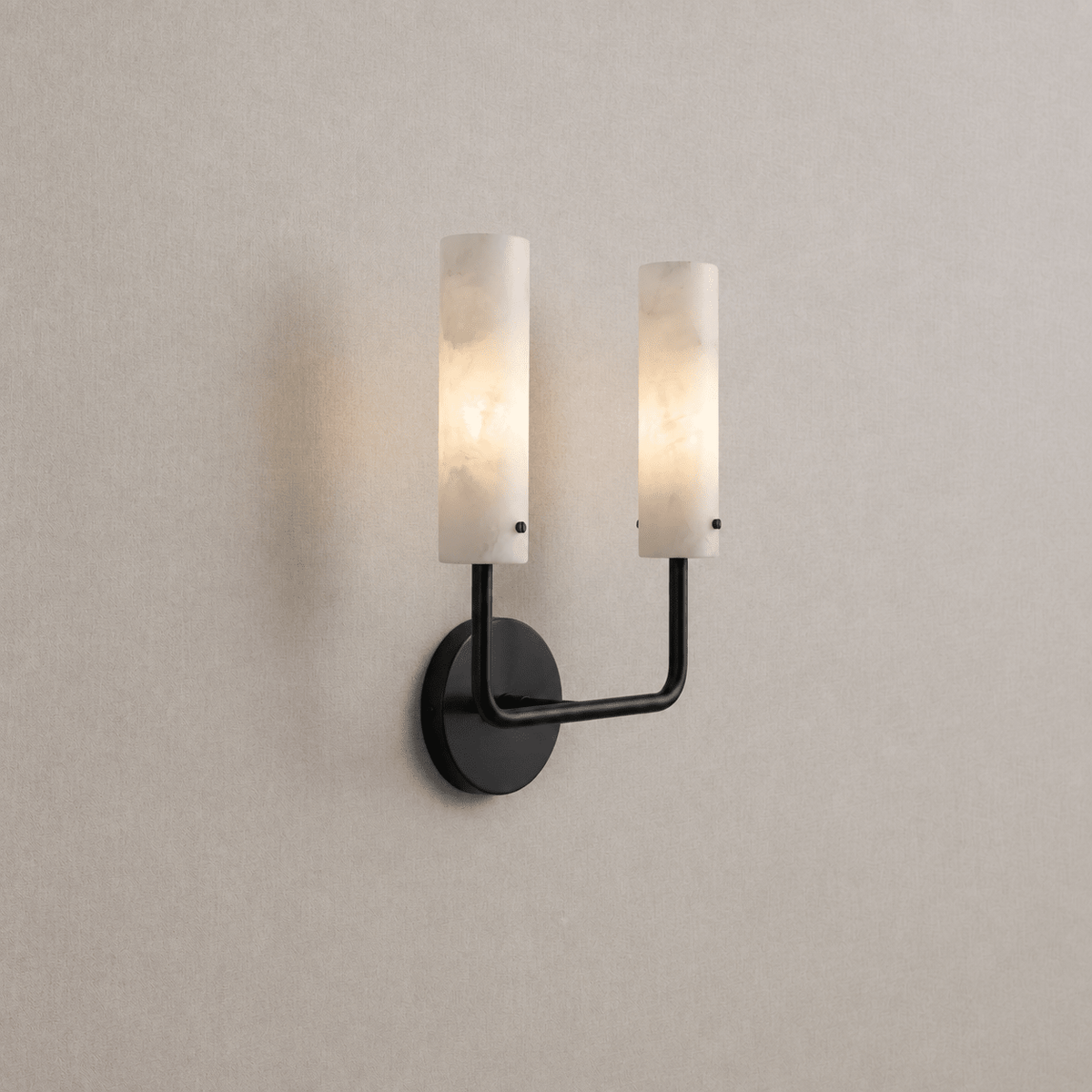Alabaster Wall Light White Shade Brass Black and Nickel E27 Bedroom Hallway Living Room Sconce 9