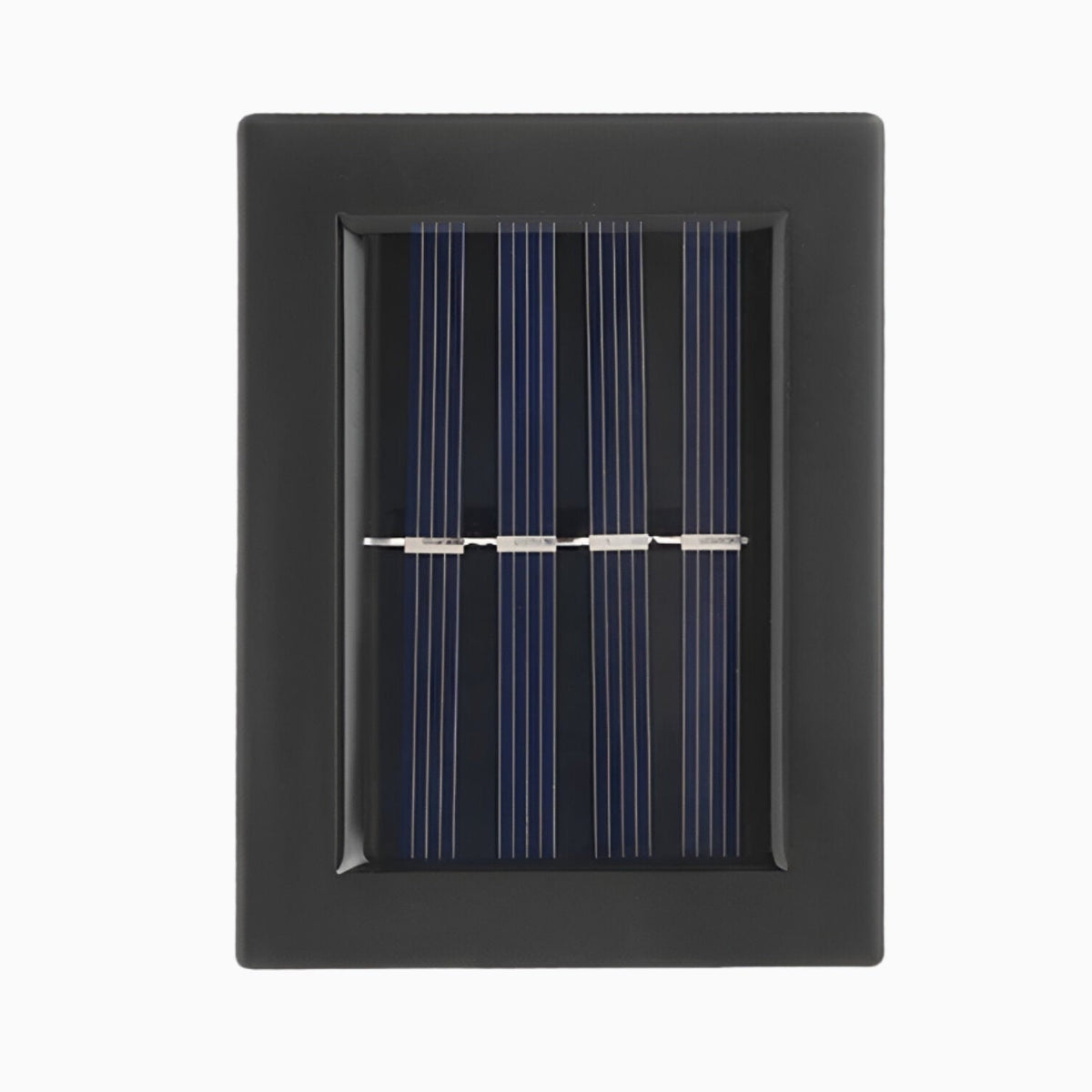 Art Deco Outdoor Wall Light Solar IP65 Waterproof Up Down Garden Courtyard Black White 6