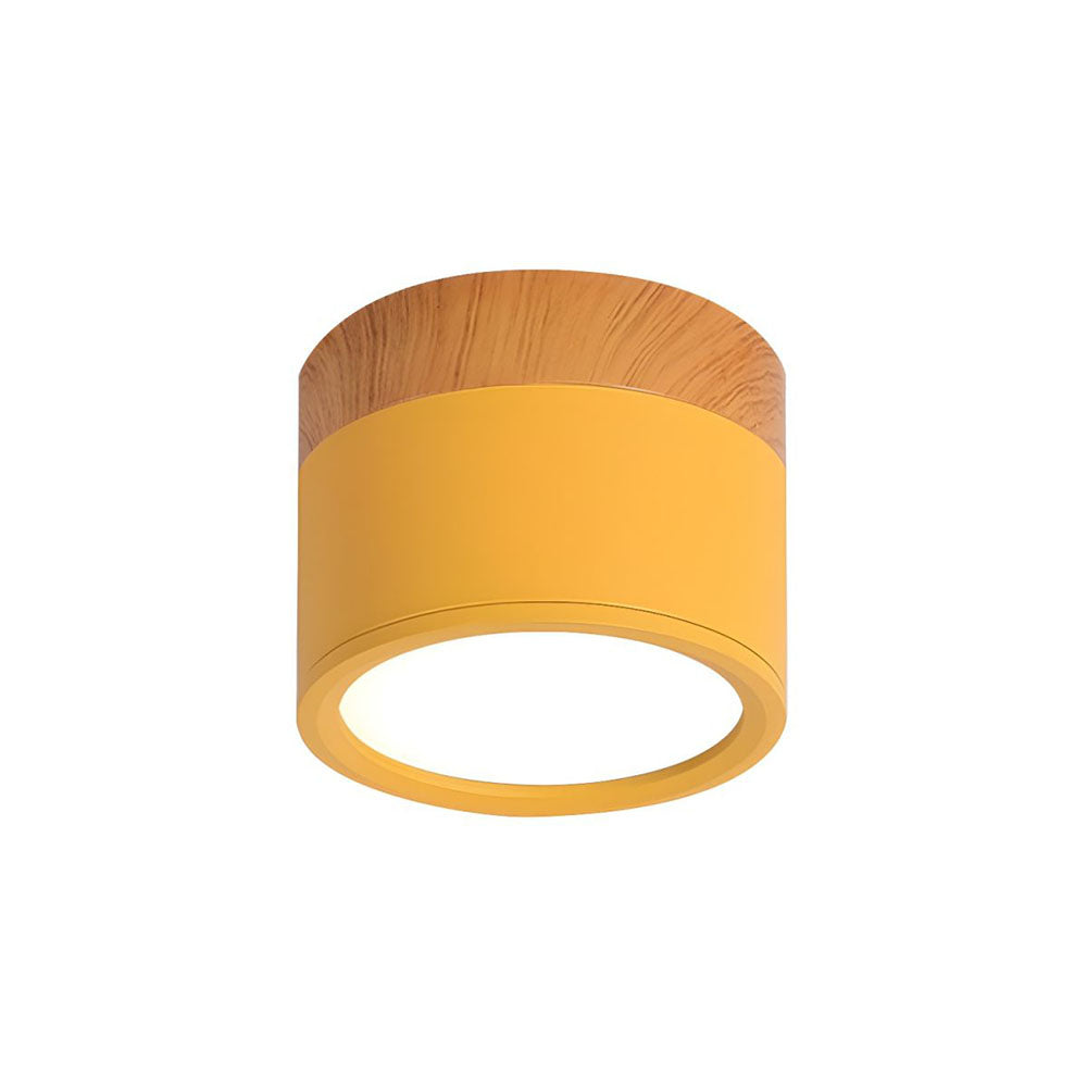 Ceiling Light Aluminium Compact Integrated LED White and Warm Light Black Pink Blue Green Grey 11