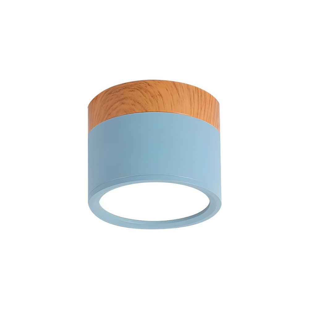 Ceiling Light Aluminium Compact Integrated LED White and Warm Light Black Pink Blue Green Grey 14