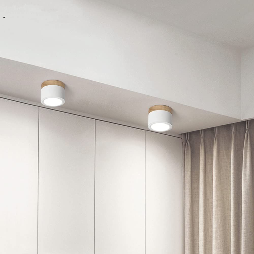 Ceiling Light Aluminium Compact Integrated LED White and Warm Light Black Pink Blue Green Grey 2