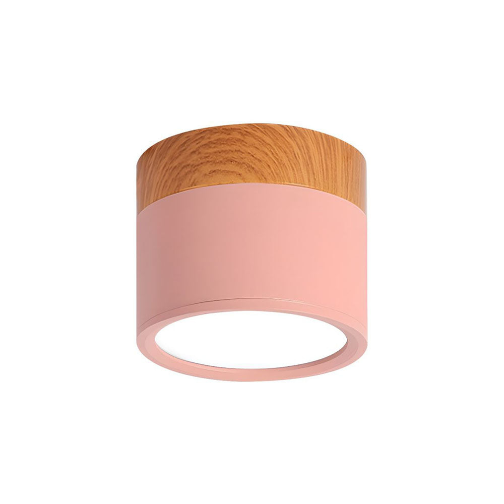 Ceiling Light Aluminium Compact Integrated LED White and Warm Light Black Pink Blue Green Grey 9