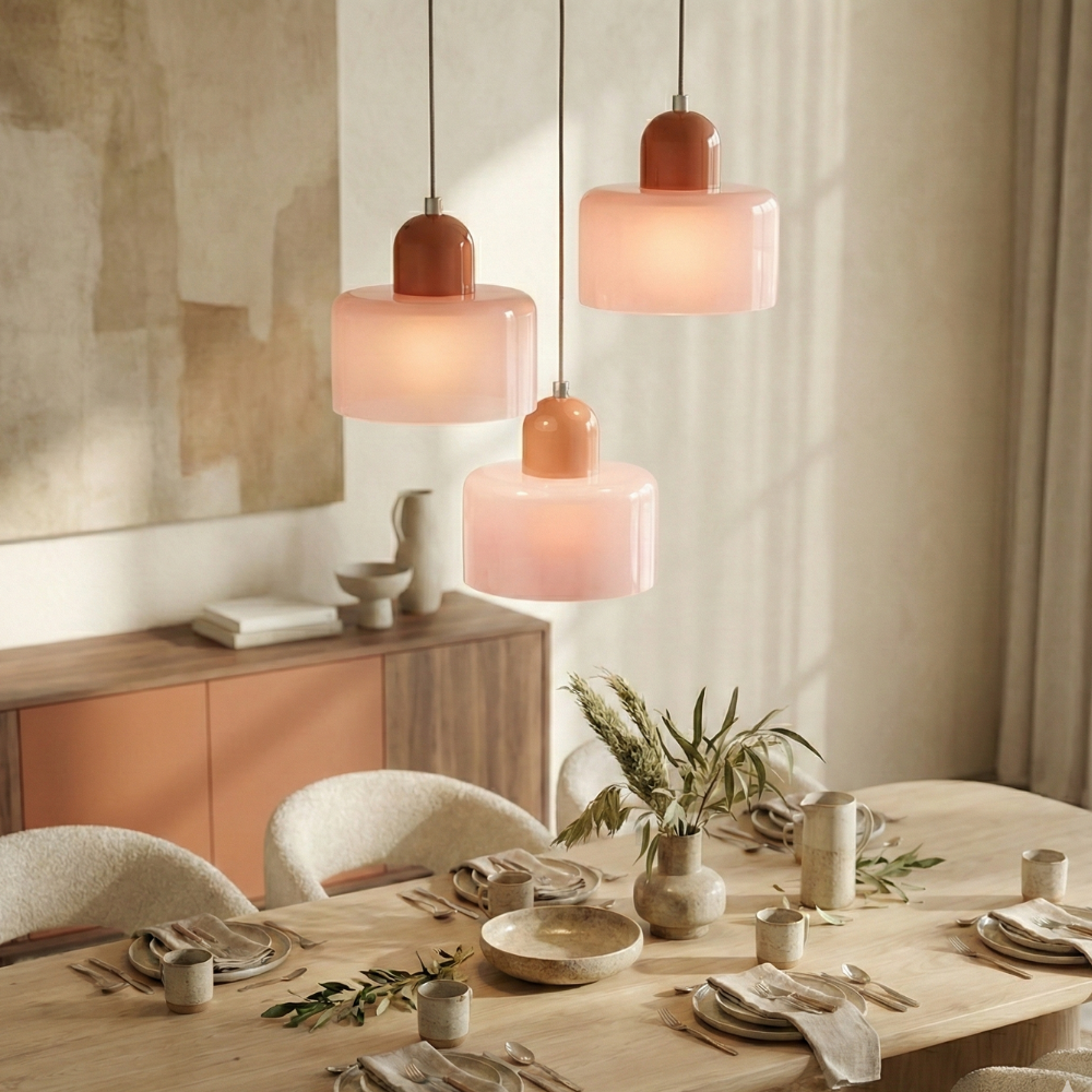 Colorful Glass Adjustable Pendant Light - Modern Design 2