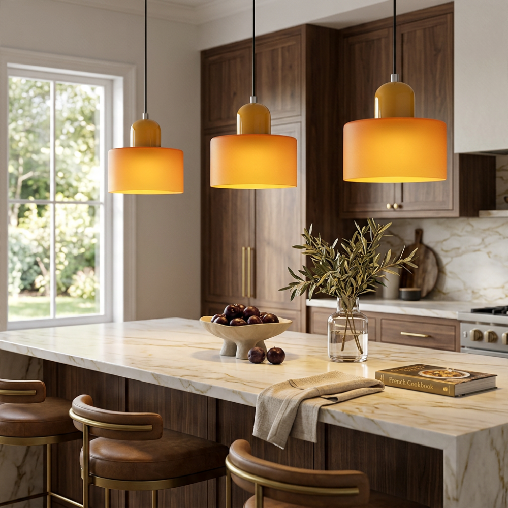 Colorful Glass Adjustable Pendant Light - Modern Design 21