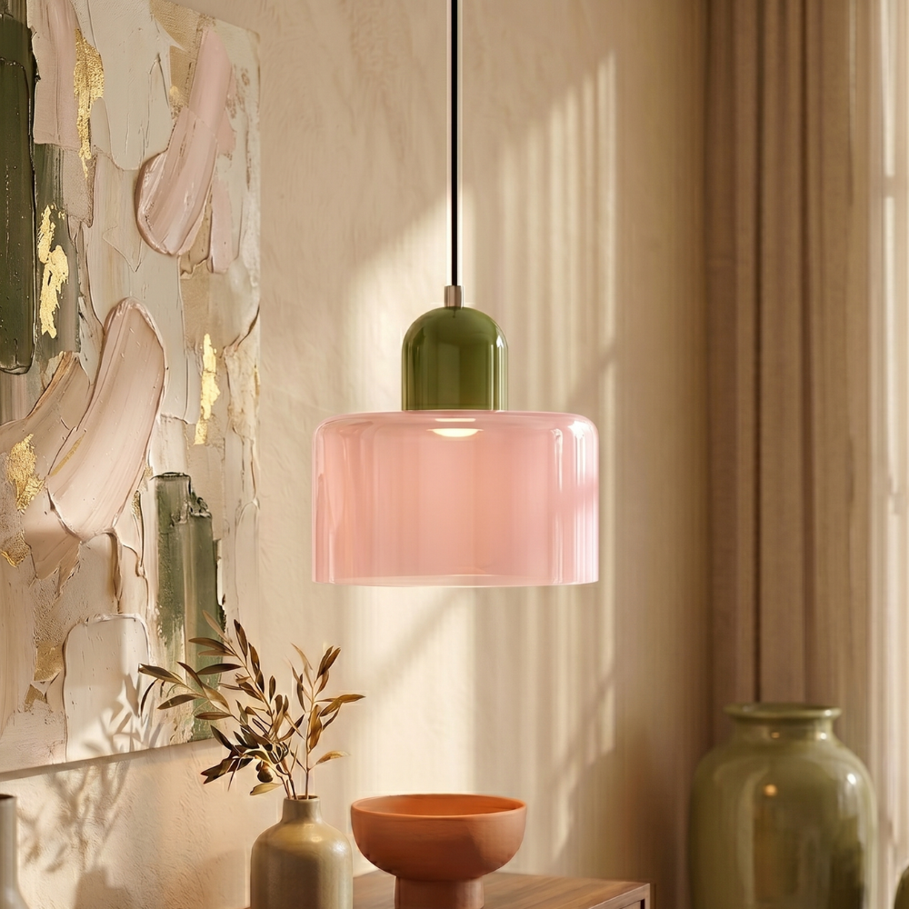 Colorful Glass Adjustable Pendant Light - Modern Design 31