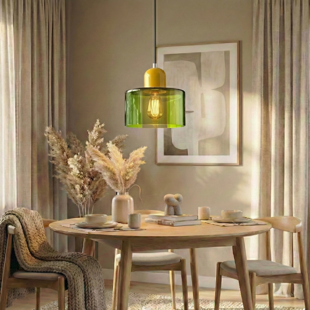 Colorful Glass Adjustable Pendant Light - Modern Design 36