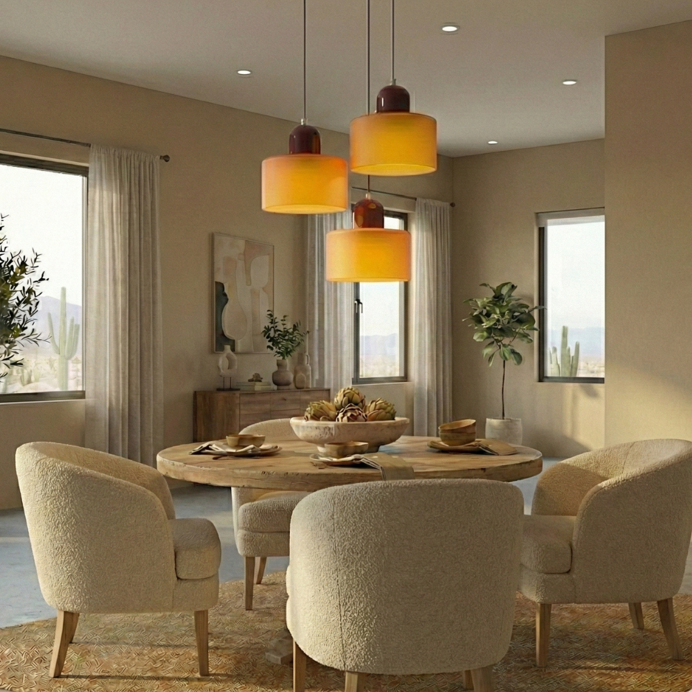Colorful Glass Adjustable Pendant Light - Modern Design 6