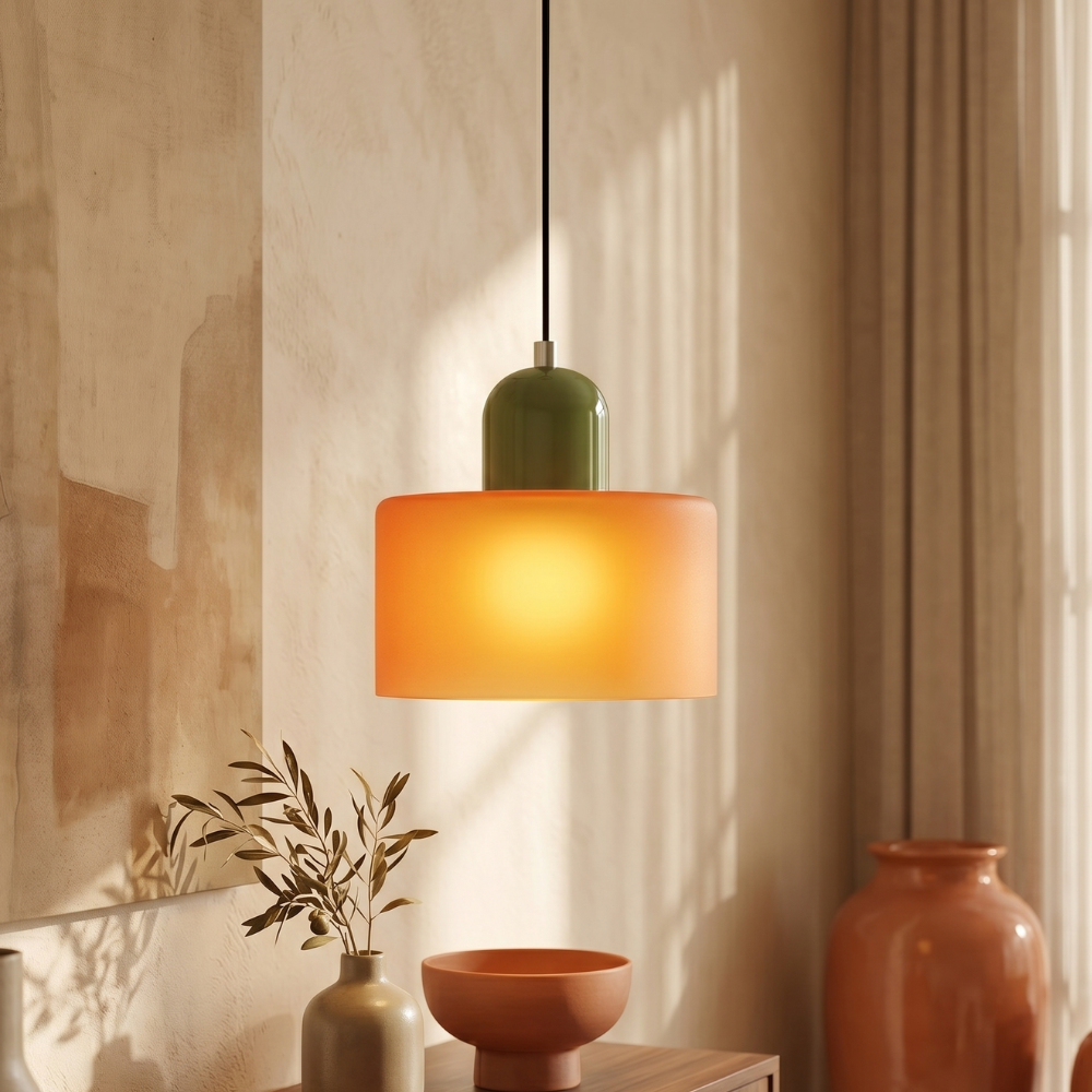 Colorful Glass Adjustable Pendant Light - Modern Design 7