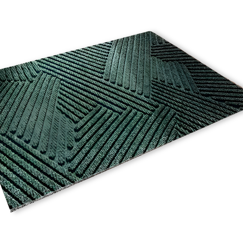 Aldersteel Linear PVC Non-Slip Doormat – Architectural Geometric Entry Mat