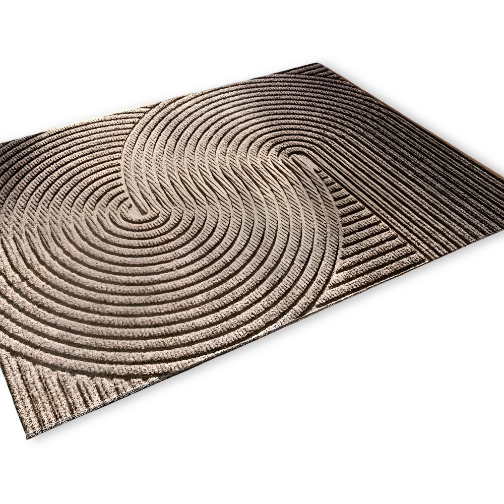 Aldersteel Linear PVC Non-Slip Doormat – Architectural Geometric Entry Mat