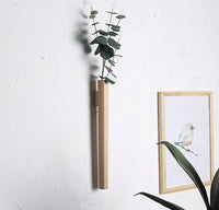 Aldersteel Walnut Slimline Wall Vase