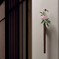 Aldersteel Walnut Slimline Wall Vase