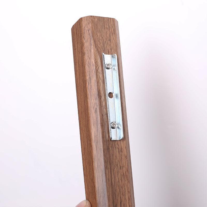 Aldersteel Solid Walnut Slimline Wall Vase – Minimalist Timber Mounted Vase