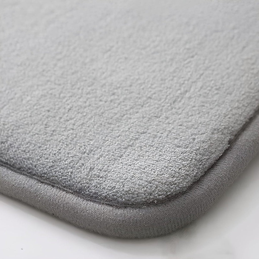 Aldersteel Velvet Memory Foam Non-Slip Bath Mat – Super Absorbent Bathroom Rug