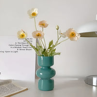 Aldersteel Stacked Bubble Glass Vase