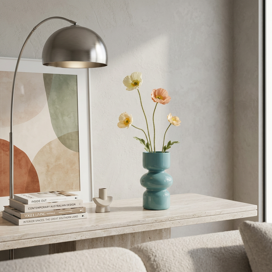 Aldersteel Stacked Bubble Glass Vase