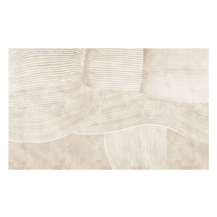 Aldersteel Zen Wave 3D Textured Rug – Neutral Living Room Area Rug