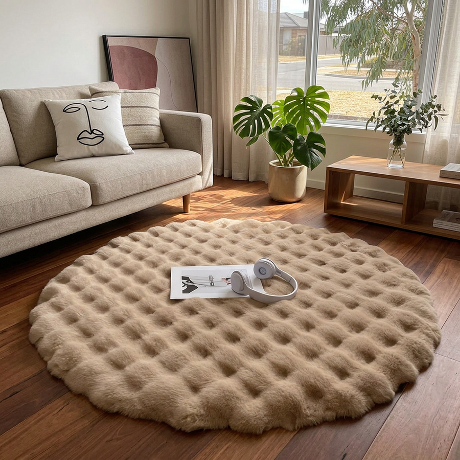 Aldersteel Cloud Fleece Round Rug