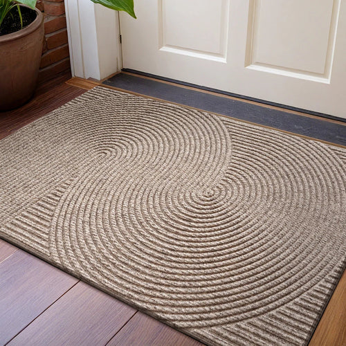 Aldersteel 3D Groove Wear-Resistant Polyester Doormat – Anti-Slip TPR Entry Mat