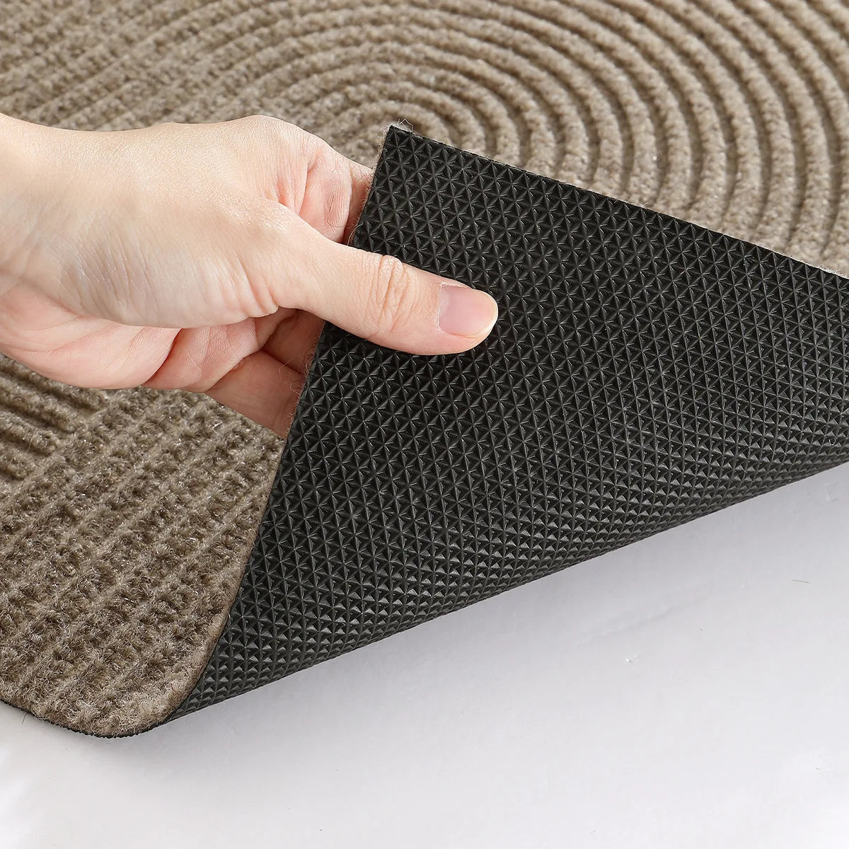 Aldersteel 3D Groove Wear-Resistant Polyester Doormat – Anti-Slip TPR Entry Mat
