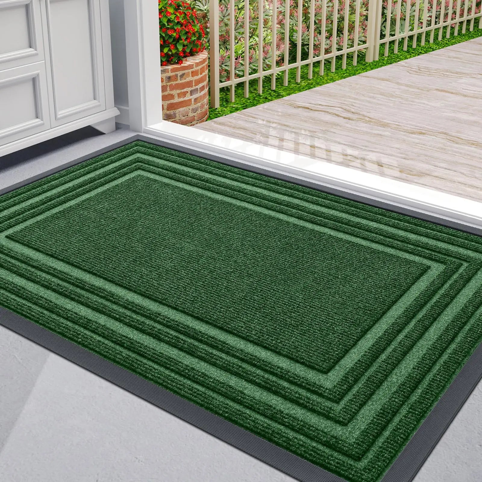 Aldersteel Heavy Duty Natural Rubber Doormat – Scraper Non-Slip Entry Mat