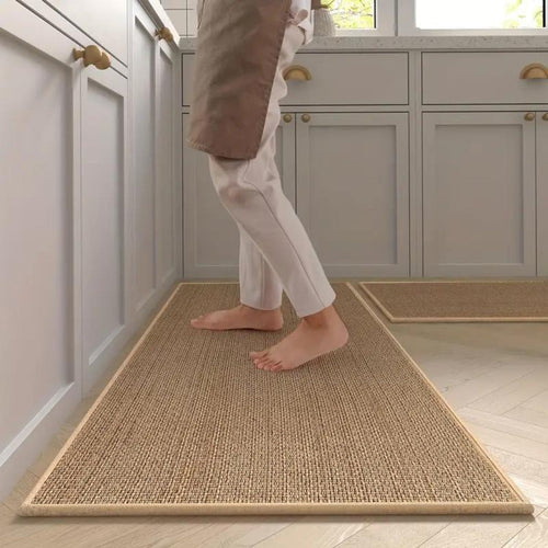 Aldersteel Anti-Fatigue Woven Kitchen Mat Set – Non-Slip Culinary Floor Runner