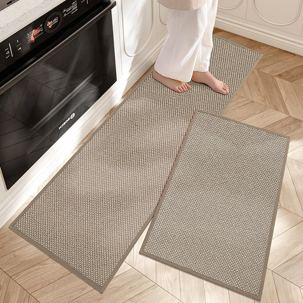 Aldersteel Anti-Fatigue Woven Kitchen Mat Set – Non-Slip Culinary Floor Runner