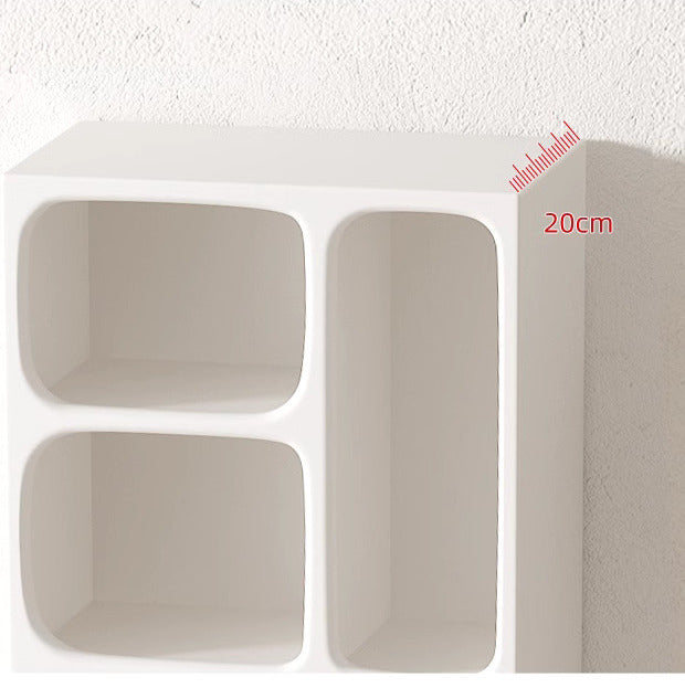Aldersteel Arched Alcove Display Shelf – 4-Cubby Floating Wall Shelf Unit