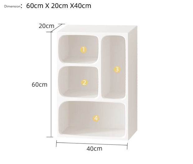 Aldersteel Arched Alcove Display Shelf – 4-Cubby Floating Wall Shelf Unit