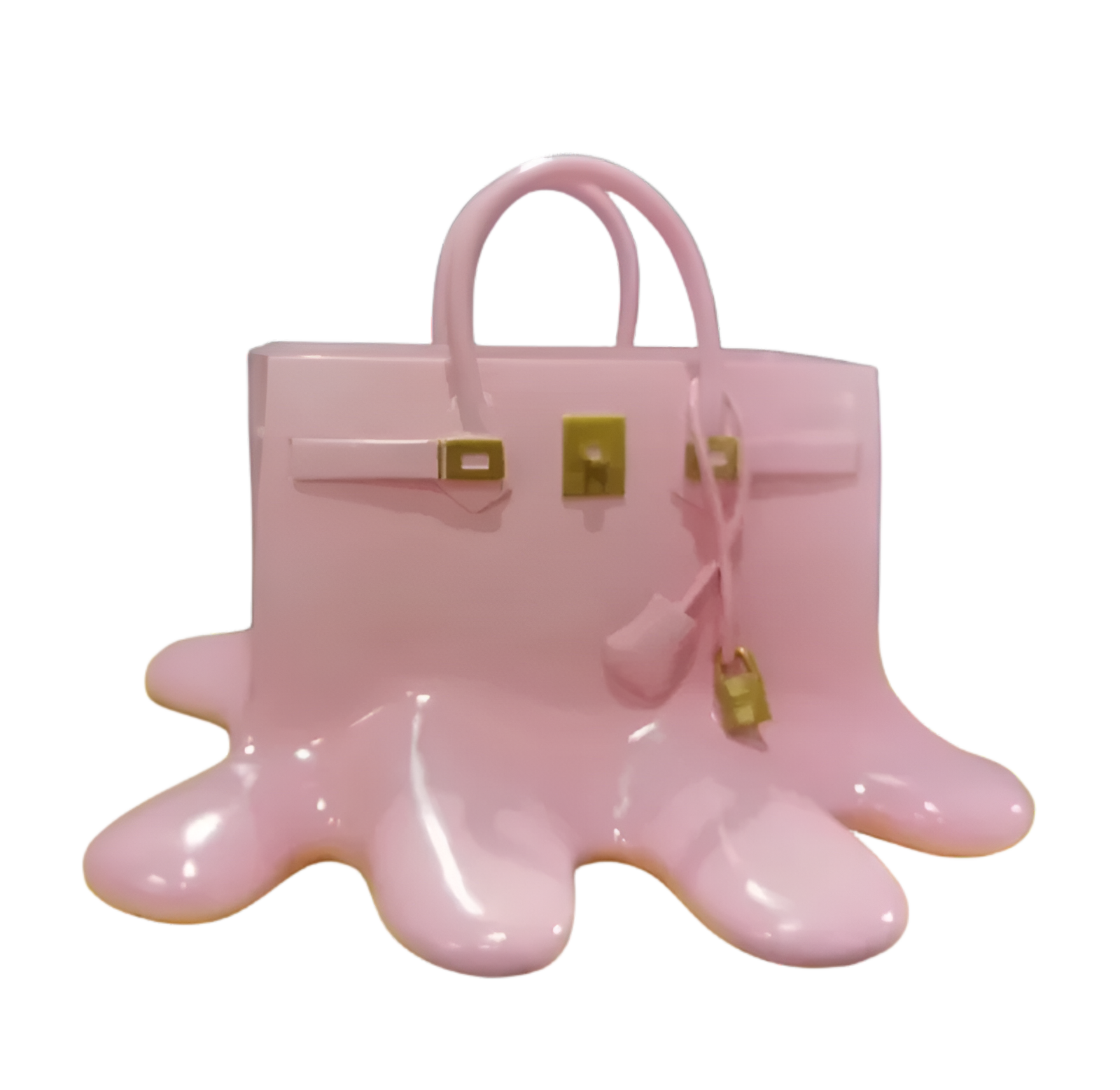 Aldersteel Melting Handbag Flower Vase – Pop Art Resin Decorative Vase