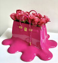 Aldersteel Melting Handbag Flower Vase – Pop Art Resin Decorative Vase