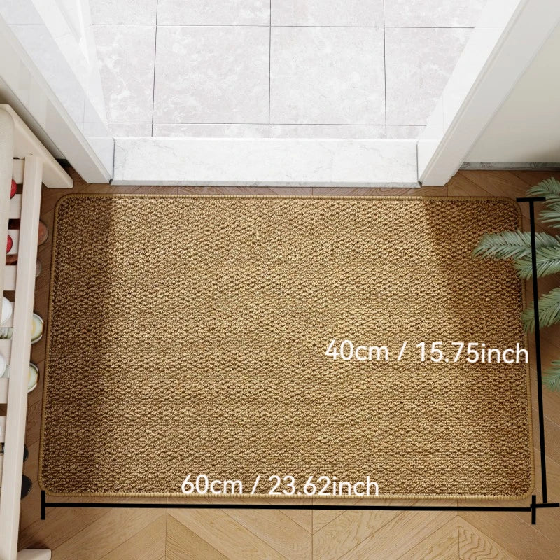 Aldersteel Faux Jute Woven Doormat – Non-Slip Weather Resistant Entry Mat