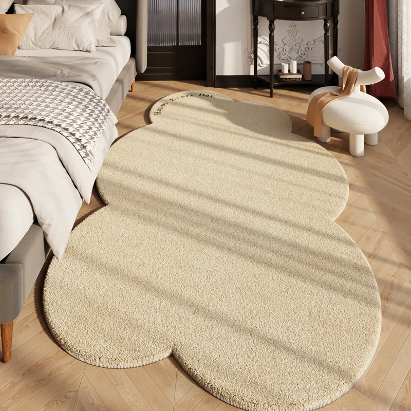 Aldersteel Nordic Irregular Shaped Area Rug – Plush Fluffy Decorative Floor Rug