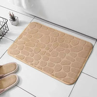 Aldersteel Pebble Embossed Memory Foam Bath Mat