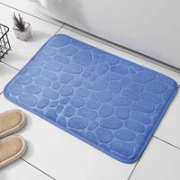 Aldersteel Pebble Embossed Memory Foam Bath Mat