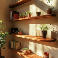 Aldersteel Live Edge Feature Shelf