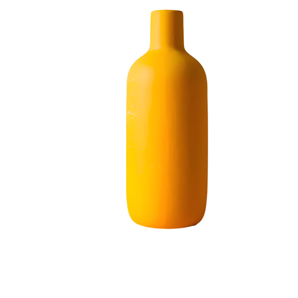 Aldersteel Small Ceramic Table Vase – Minimalist Round Neck Decorative Flower Vase