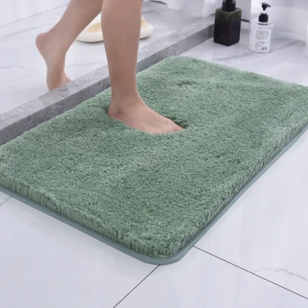 Aldersteel Shaggy Microfibre Bath Rug – Faux Fur Ultra Plush Non-Slip Bathroom Mat