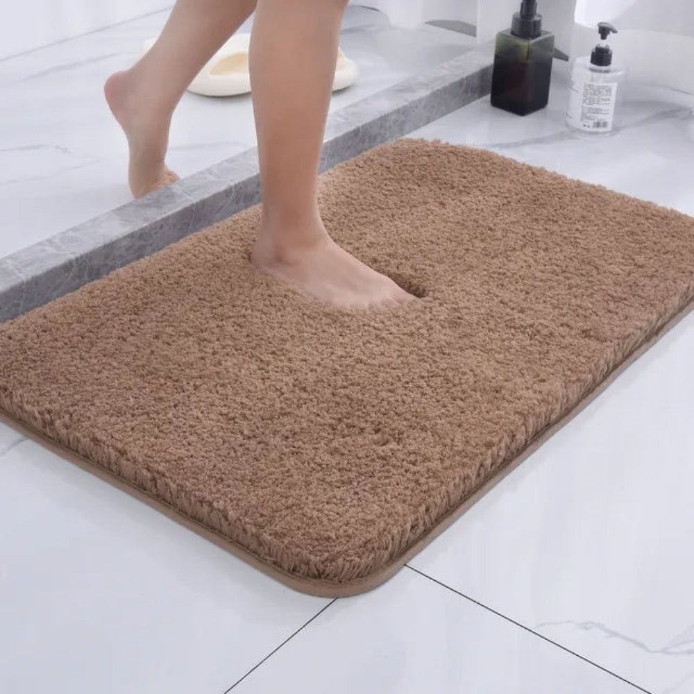 Aldersteel Shaggy Microfibre Bath Rug – Faux Fur Ultra Plush Non-Slip Bathroom Mat