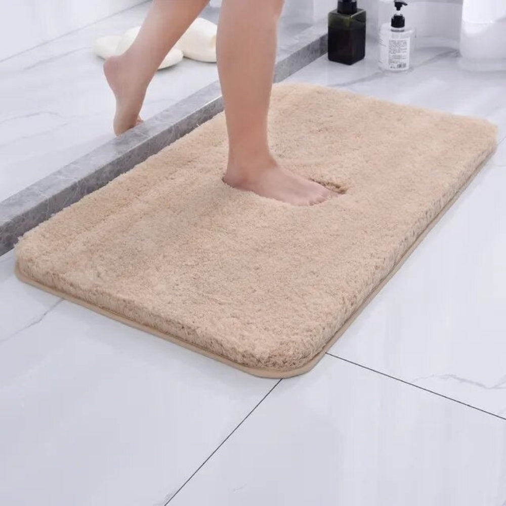Aldersteel Shaggy Microfibre Bath Rug – Faux Fur Ultra Plush Non-Slip Bathroom Mat