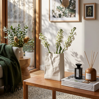 Aldersteel Crumpled Paper Ceramic Vase