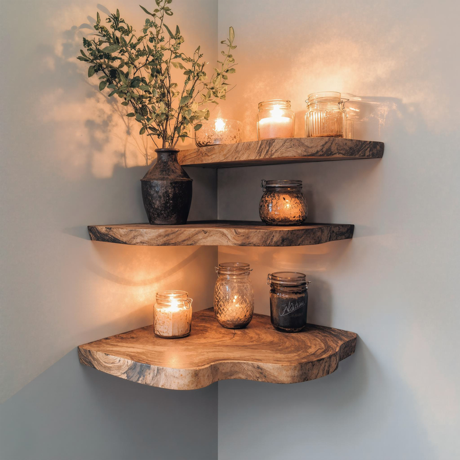 Aldersteel Corner Nook Shelf