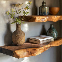 Aldersteel Walnut Live Edge Shelf